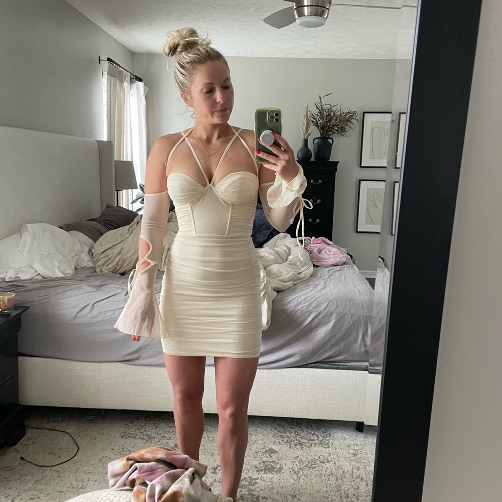 Oh Polly Cream Dress